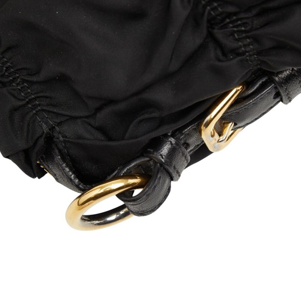 PRADA Black Leather Shoulder Bag - Picture 8 of 14